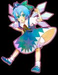  ahoge aqua_eyes blue_hair cirno haruo_(clownberry) solo touhou wings 