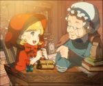  bad_id bad_pixiv_id bag bomb bulleta grandma grandmother_(little_red_riding_hood) grimm's_fairy_tales little_red_riding_hood little_red_riding_hood_(grimm) multiple_girls nessie_(kska) paper_bag pinky_out vampire_(game) 