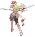  aiming arrow bow_(weapon) gloves goggles golden_lore nishieda red_hair short_hair simple_background weapon 