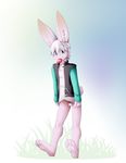  balls bottomless candy fur hi_res lagomorph lollipop male mammal natural_censorship penis pink pink_fur rabbit shiuk snowflake snowflake_the_bunny solo 