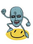  :d blue dr._manhattan facial_mark gaogaoboo looking_at_viewer male_focus open_mouth smile smiley_face solo watchmen 