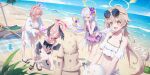  &lt;|&gt;_&lt;|&gt; 4girls ahoge angel_wings aya_(lezon) azusa_(blue_archive) azusa_(swimsuit)_(blue_archive) beach bikini black_bikini black_wings blue_archive blush braid breasts cleavage collared_shirt day feathered_wings floral_print frilled_bikini frills green_eyes hair_between_eyes halo hanako_(blue_archive) hanako_(swimsuit)_(blue_archive) head_wings hifumi_(blue_archive) hifumi_(swimsuit)_(blue_archive) highres koharu_(blue_archive) koharu_(swimsuit)_(blue_archive) large_breasts light_brown_hair long_hair looking_at_viewer lotion low_twintails make-up_work_club_(blue_archive) multiple_girls ocean official_alternate_costume open_clothes open_mouth open_shirt outdoors parted_lips peroro_(blue_archive) pink_bikini pink_eyes pink_hair pink_halo print_bikini red_halo sand sand_castle sand_sculpture shirt single_braid smile sunscreen swimsuit twintails white_bikini white_hair white_shirt white_wings wings yellow_eyes yellow_halo 