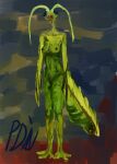 absurd_res arthropod big_breasts breasts davis91 digital_drawing_(artwork) digital_media_(artwork) female female/female genitals hi_res humanoid insect mantis nipples nude pussy shaded signature solo tagme