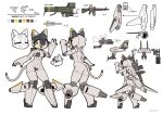 2023 absurd_res aircraft anthro assault_rifle breasts butt cute_fangs domestic_cat eyes_closed f-14 f-14_tomcat felid feline felis female grey_body gun hi_res living_aircraft living_machine living_vehicle machine mammal model_sheet open_mouth ranged_weapon rifle rocket sat_v12 smile solo tail vehicle weapon yellow_eyes