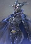  blue cape don_michael head_fins kamen_rider kamen_rider_ooo_(series) mezul monster solo 