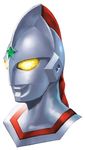  funbolt male_focus simple_background solo star the_ultraman ultra_series ultraman_jonias upper_body white_background yellow_eyes 