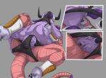 69_position alien anal balls blush bodily_fluids captain_ginyu clothing dragon_ball duo frieza frieza_race genitals hi_res lying male male/male on_back oral panties rimming sex sweat teastuff underwear