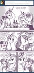  beverage blush comic dialog english_text equine female feral friendship_is_magic horn john_joseco kissing male mammal my_little_pony princess princess_cadance_(mlp) princess_cadence_(mlp) princess_celestia_(mlp) royalty shining_armor_(mlp) text twilight_sparkle_(mlp) unicorn wine winged_unicorn wings 