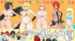  5girls artist_request bikini blush breasts dante dark_skin devil_may_cry devil_may_cry_2 devil_may_cry_3 devil_may_cry_4 highres huge_breasts kyrie lady lucia multiple_girls nero nero_(devil_may_cry) patty_lowell pixiv_manga_sample ponytail resized small_breasts swimsuit taka_(taka_yosi) translation_request trish tubetop v-string vergil 