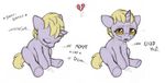  blonde_hair brown_eyes cub dinky_hooves_(mlp) ecmajor equine eyes_closed female feral friendship_is_magic hair horn horse mammal my_little_pony open_mouth pony solo tears unicorn young 