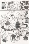  bat big_breasts black_and_white breasts canine comic cum dialog dialogue digital erection female fox hedgehog male mammal michiyoshi miles_prower monochrome penis rouge rouge_the_bat scan sega sonic_(series) sonic_the_hedgehog straight tails text 