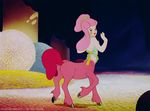  animated cartoon centaur disney equine fantasia female fur hair hooves human lipstick mammal pink_fur pink_hair taur unknown_artist 
