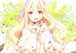  blonde_hair hairband kagerou_project kozakura_marry leaf long_hair open_mouth red_eyes smilepanda_(lapin) solo souzou_forest_(vocaloid) vocaloid 