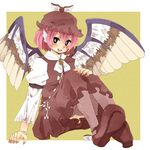  bad_id bad_pixiv_id gamera-kanako hat mystia_lorelei short_hair sitting solo touhou wings 