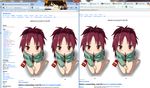  danbooru_(site) kuro_chairo_no_neko mahou_shoujo_madoka_magica multiple_girls sakura_kyouko stereogram 