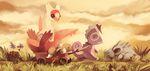  bad_deviantart_id bad_id cloud cloudy_sky eevee eyelashes flower full_body gen_1_pokemon gen_3_pokemon gen_4_pokemon glitchedpuppet grass kecleon latias lying nidorina no_humans not_shiny_pokemon outdoors pointing pokemon pokemon_(creature) pushing sitting sky spiritomb toy_wagon walking 