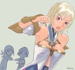  2girls armpits ashelia_b'nargin_dalmasca blonde_hair character_request final_fantasy final_fantasy_xii multiple_girls robina short_hair 