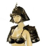  armor bad_id bad_pixiv_id bikini_armor copyright_request feathers helmet highres pauldrons shiba_o solo 