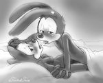  bed blush breasts cat disney duo epic_mickey feline female greyscale kissing lagomorph looking_at_viewer love lying male mammal missionary_position monochrome nipples nude on_back ortensia oswald_the_lucky_rabbit rabbit saliva saliva_string sex straight tongue twistedterra 
