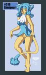  anthro bottomless clothed clothing collaboration digitigrade dress dress_lift female hair half-dressed mammal mingchee monkey nintendo notorious84 one_eye_closed pinup plain_background pok&#233;mon pok&#233;morph pok&eacute;mon pok&eacute;morph pose primate pussy simipour smile solo standing the_pokedex_project video_games wink 