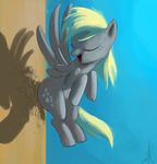  cutie_mark derpy_hooves_(mlp) drugs equine eyes_closed female feral flying friendship_is_magic hair horse mammal my_little_pony pegasus pony raikoh-illust raikoh14 sky solo wings 