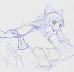  all_fours anal anal_fingering anus ass blush bow crying crying_with_eyes_open detached_sleeves fingering from_behind hair_bow hair_tubes hakurei_reimu kasuga_yukihito long_hair monochrome panties panty_pull sketch socks solo_focus tears touhou traditional_media underwear 