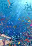  bad_pixiv_id clam coral fish gori_matsu highres no_humans original pearl scenery sunlight underwater 