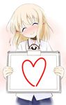  aislinn_wishart behind_ear blonde_hair blush itamochi miyamori_school_uniform saki short_hair smile solo whiteboard 