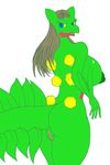  big_breasts blue_eyes breasts butt female green green_body green_nipples nintendo nipples nude pok&#233;mon pok&#233;morph pok&eacute;mon pussy scepera sceptile side_boob slit_pupils solo video_games yellow_sclera zp92 