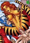  balls breasts captain_america female leandro_comics male marvel nipples nude penetration penis pussy sex straight tigra vaginal vaginal_penetration 