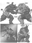  ... ? anthro bulge clothing comic dialog elephant english_text eyewear glasses male mammal muscles rhinoceros sudonym text tight_clothing wrestling wrestling_singlet 