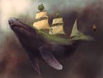  cetacean cloud clouds fantasy feral flag flying grass leaves mammal marine outside plant plants rope sail sails scenery ship shop sky sky_background skys solo tree vine vines whale whaleboat what what_has_science_done wings wood 