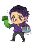  avengers bruce_banner chibi glasses hulk marvel paper 