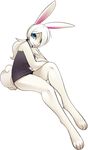  aria_(tsampikos) blue_eyes buckteeth dress female fur lagomorph looking_at_viewer mammal pinup pose rabbit solo tsampikos white_fur 