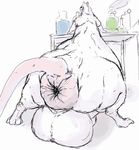  anus balls belly butt hyper hyper_anus hyper_balls lab overweight rat rodent vincent white 