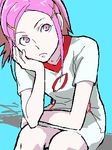  anemone_(eureka_seven) artist_request eureka_seven eureka_seven_(series) hair_ornament hairpin lowres oekaki pink_hair purple_eyes solo 