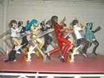  araragi_koyomi bakemonogatari cat dance dancing figma figure hatsune_miku kanbaru_suruga lum michael_jackson miyafuji_yoshika monogatari_(series) shelf strike_witches thriller thriller_(song) urusei_yatsura vocaloid 