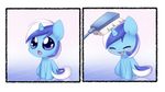  blush chibi closed_eyes ears meme minuette_(my_little_pony) multicolored_hair my_little_pony my_little_pony_friendship_is_magic no_humans open_mouth pony simple_background smile solar_slash tail toothbrush unicorn 