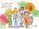  afghanis-tan angry axis_powers_hetalia black_hair blonde_hair character_request crossdressing crossover green_eyes kinoito_(kankishira) multiple_boys otoko_no_ko personification red_eyes reverse_trap russia_(hetalia) united_kingdom_(hetalia) 