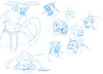  blush charr ears expressions eye_patch eyes_closed eyewear fangs feline female glare guild_wars guild_wars_2 horn invalid_tag loincloth male mammal open_mouth sefeiren sketch smile surprise teeth tongue video_games yawn yawning 