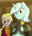  crown derp derpy_hooves_(mlp) equestria-prevails equine female feral friendship_is_magic game_of_thrones horn horse lyra_(mlp) lyra_heartstrings_(mlp) mammal my_little_pony pegasus pony unicorn wings 