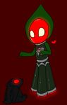  baby cryptid cute female flatwood flatwoods_monster glowing male monster mothman red_eyes vonderdevil white_eyes wings young 