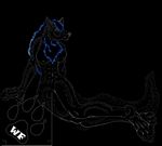  abs absurd_res anthro black_background hi_res long_tail plain_background stalker_werewolf werewolfovna 