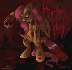  anthrofied blood chainsaw charu equine fangs female fluttershy_(mlp) friendship_is_magic grin horror horse mammal my_little_pony nightmare_fuel pegasus pony scary skull teeth weapon wings 