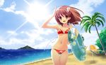  beach bikini flyable_heart highres inaba_yui ito_noizi itou_noiji navel rubber_ring summer swimsuit swimsuits thigh_gap wallpaper 