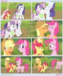  amber_eyes apple_bloom_(mlp) applebloom_(mlp) applejack_(mlp) blonde_hair blue_eyes blush bow comic couple cowboy_hat cub cutie_mark detailed_background dialog dialogue english_text equine eye_contact eyes_closed female feral friendship_is_magic frown fur green_eyes group hair hat horn horse kissing lesbian looking_at_viewer mammal my_little_pony open_mouth orange_fur pink_fur pink_hair pinkie_pie_(mlp) pony purple_hair rarity_(mlp) red_hair scarf sibling sisters smile snapai sweetie_belle_(mlp) text two_color_hair two_tone_hair unicorn white_fur yellow_fur young 