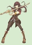  bad_id bad_pixiv_id boots full_body grey_footwear knee_boots long_hair male_focus shiro_(reptil) simple_background solo standing sword tales_of_(series) tales_of_vesperia weapon yuri_lowell 