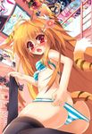  animal_ears bad_id bad_pixiv_id blazblue blonde_hair blush bra bunny_ears cameltoe cameo charlotte_dunois flower heart heterochromia highres infinite_stratos kirisame_marisa long_hair looking_at_viewer nagai_wataru open_mouth original panties platinum_the_trinity poster_(object) red_eyes reisen_udongein_inaba school_swimsuit solo striped striped_bra striped_panties swimsuit tail thighhighs tiger_ears tiger_tail touhou underwear underwear_only very_long_hair 