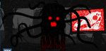  dark dead death digital_media_(art) evil female glowing glowing_eyes glowing_mouth horror looking_at_viewer monster nightmare_fuel rape_face red_eyes silhouette skull television tentacles zalgo zone zone-tan 