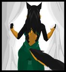  anthro back black_hair border_collie butt canine darkghost dog ears female hair mammal solo window 